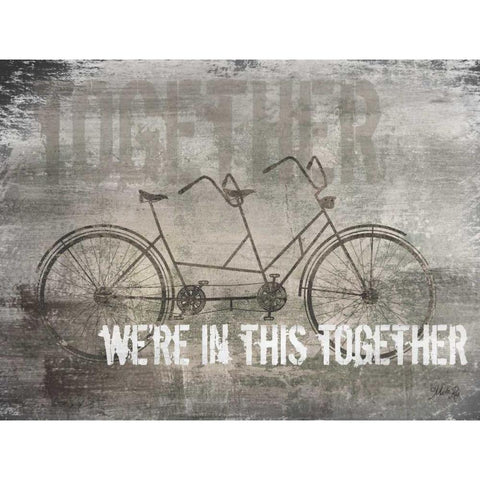 Were in This Together White Modern Wood Framed Art Print by Rae, Marla