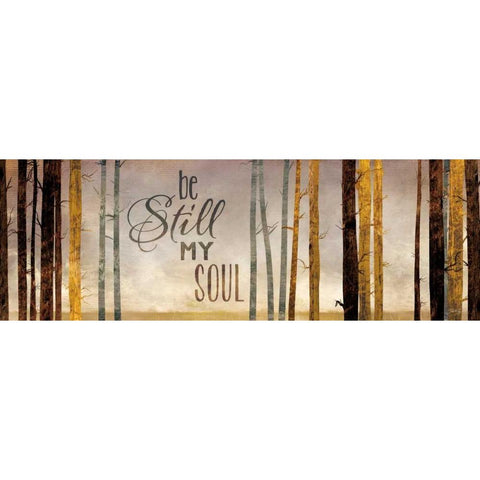 Be Still My Soul Gold Ornate Wood Framed Art Print with Double Matting by Rae, Marla