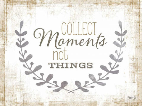 Collect Moments Black Ornate Wood Framed Art Print with Double Matting by Rae, Marla