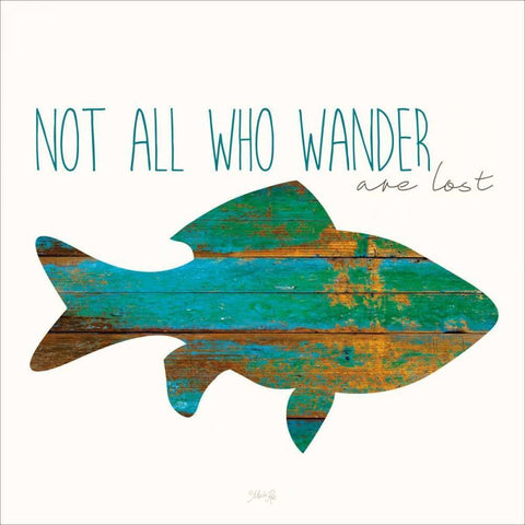 Not All Who Wander Are Lost White Modern Wood Framed Art Print by Rae, Marla