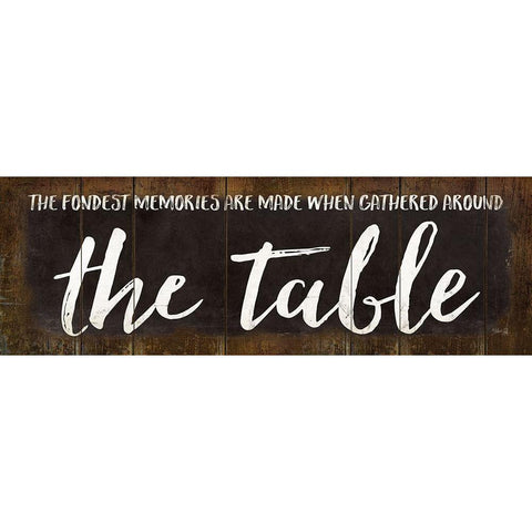 The Table Black Modern Wood Framed Art Print by Rae, Marla