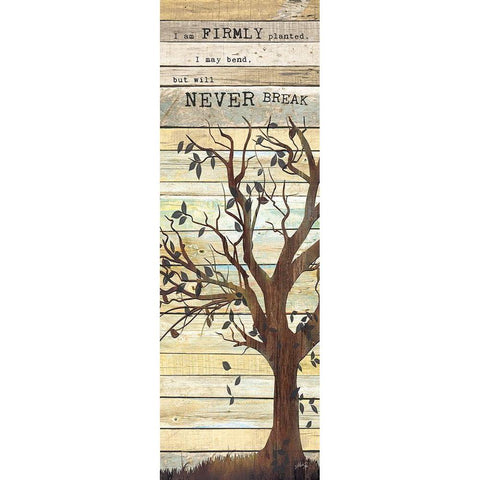 I Am Firmly Planted Gold Ornate Wood Framed Art Print with Double Matting by Rae, Marla