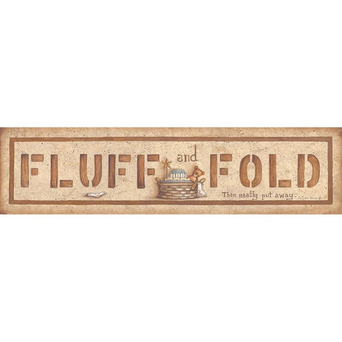 Fluff and Fold Gold Ornate Wood Framed Art Print with Double Matting by June, Mary Ann