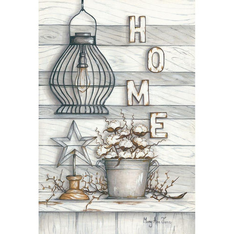 Home Black Modern Wood Framed Art Print with Double Matting by June, Mary Ann