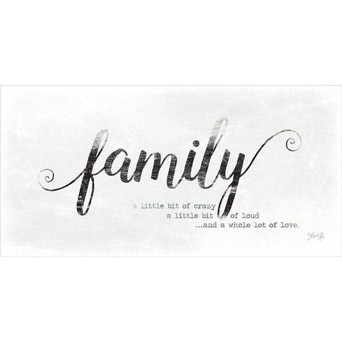 Family - A Whole Lot of Love Gold Ornate Wood Framed Art Print with Double Matting by Rae, Marla