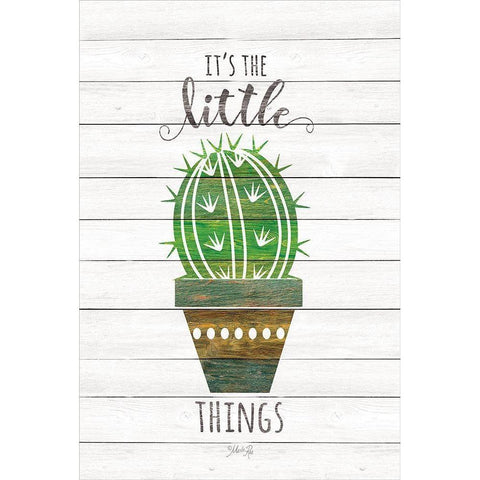 Its the Little Things Black Modern Wood Framed Art Print with Double Matting by Rae, Marla