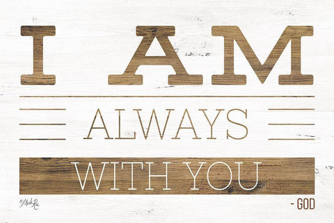 I Am Always With You Black Ornate Wood Framed Art Print with Double Matting by Rae, Marla