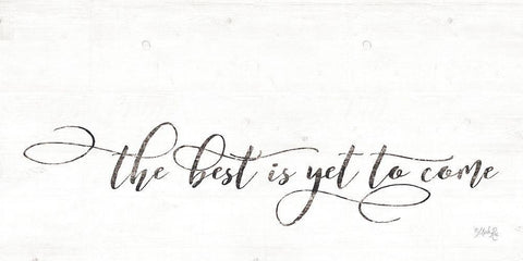 The Best is Yet to Come Black Ornate Wood Framed Art Print with Double Matting by Rae, Maria