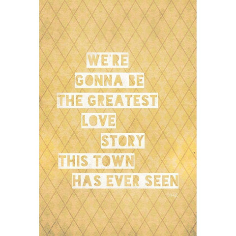 The Greatest Love Story Gold Ornate Wood Framed Art Print with Double Matting by Rae, Marla