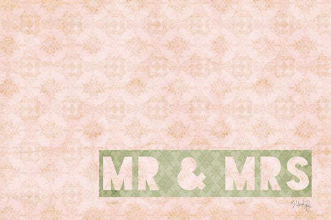 Mr and Mrs Black Ornate Wood Framed Art Print with Double Matting by Rae, Marla