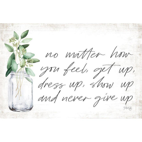 No Matter How You Feel Black Modern Wood Framed Art Print with Double Matting by Rae, Marla