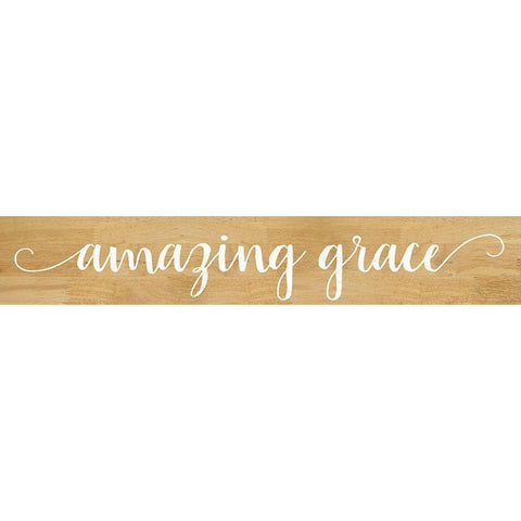 Amazing Grace White Modern Wood Framed Art Print by Rae, Marla