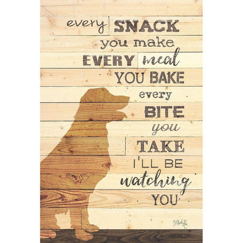 Every Snack you Make Gold Ornate Wood Framed Art Print with Double Matting by Rae, Marla