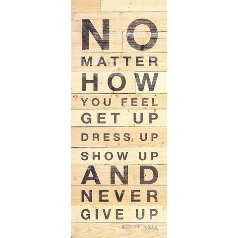 No Matter How You Feel Black Modern Wood Framed Art Print with Double Matting by Rae, Marla