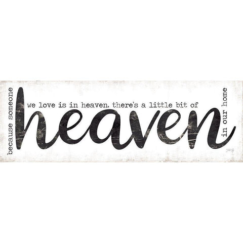 Heaven in Our Home White Modern Wood Framed Art Print by Rae, Marla