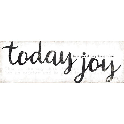 Today is a Good Day to Choose Joy Black Modern Wood Framed Art Print by Rae, Marla