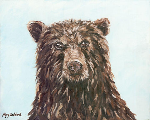 Scout White Modern Wood Framed Art Print with Double Matting by Goddard, Mary