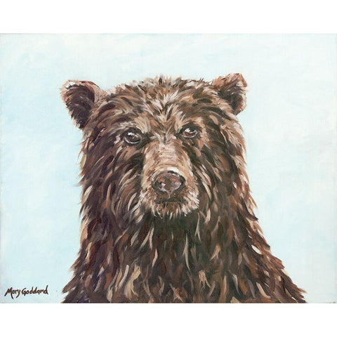 Scout White Modern Wood Framed Art Print by Goddard, Mary