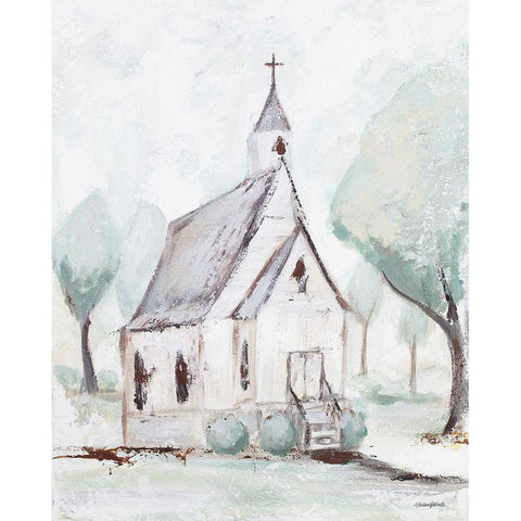 House of God White Modern Wood Framed Art Print by Kissell, Mackenzie