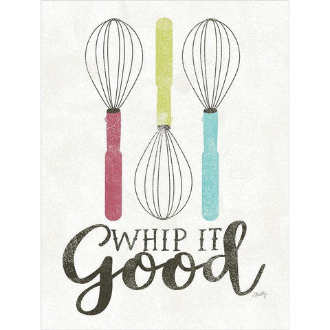 Whip It Good White Modern Wood Framed Art Print by Michelle, Misty