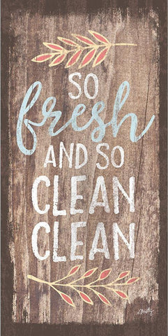 So Fresh and So Clean Clean White Modern Wood Framed Art Print with Double Matting by Michelle, Misty