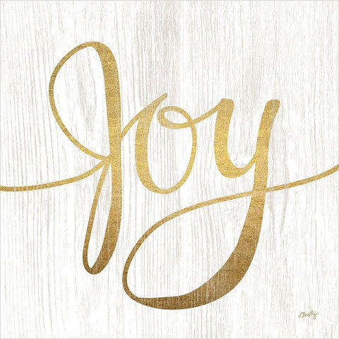 Joy White Modern Wood Framed Art Print by Michelle, Misty