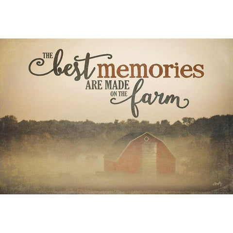 Farm Memories Black Modern Wood Framed Art Print by Michelle, Misty