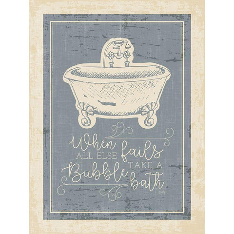 Bubble Bath White Modern Wood Framed Art Print by Michelle, Misty