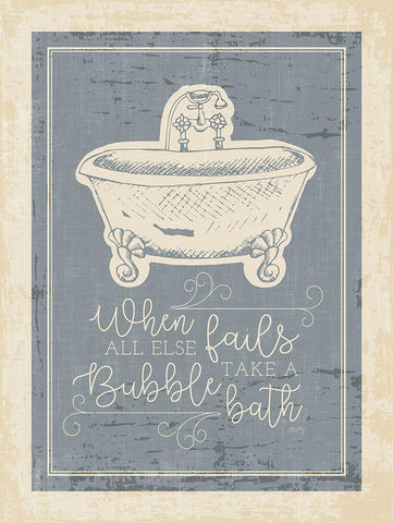 Bubble Bath Black Ornate Wood Framed Art Print with Double Matting by Michelle, Misty