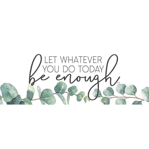 Be Enough Gold Ornate Wood Framed Art Print with Double Matting by Michelle, Misty