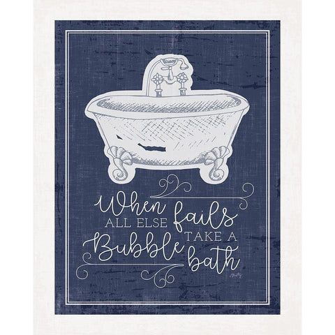 Bubble Bath    Gold Ornate Wood Framed Art Print with Double Matting by Michelle, Misty