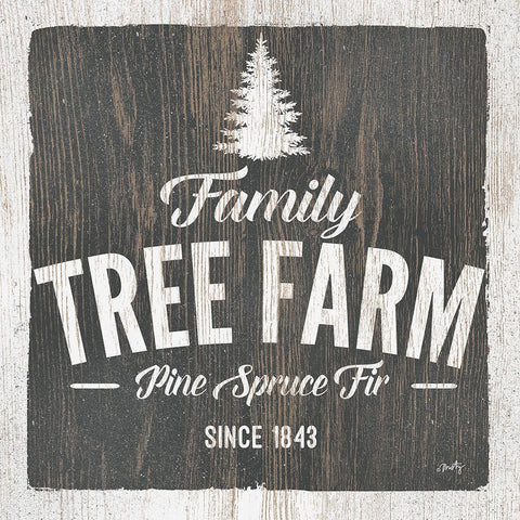 Family Tree Farm Black Ornate Wood Framed Art Print with Double Matting by Michelle, Misty