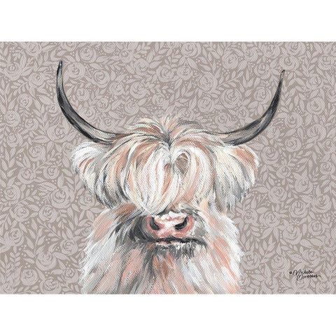 Harriet Black Modern Wood Framed Art Print with Double Matting by Norman, Michele