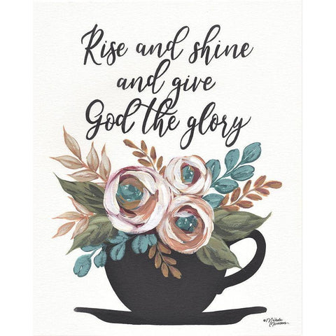 Rise and Shine Gold Ornate Wood Framed Art Print with Double Matting by Norman, Michelle