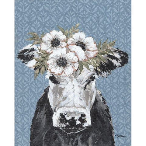 Agatha     Black Modern Wood Framed Art Print by Norman, Michele