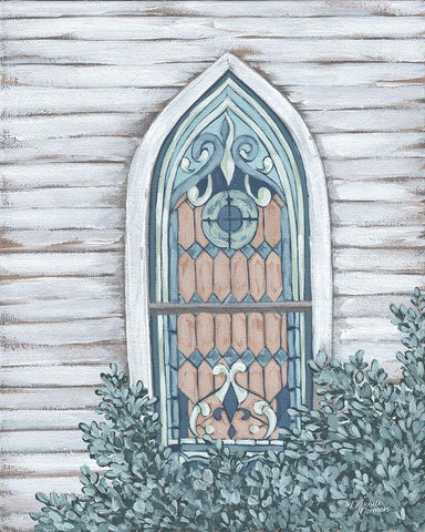 Going to the Chapel   Black Ornate Wood Framed Art Print with Double Matting by Norman, Michele