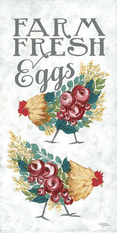 Farm Fresh Black Ornate Wood Framed Art Print with Double Matting by Norman, Michele