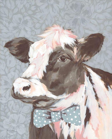 Beautiful Beaulla White Modern Wood Framed Art Print with Double Matting by Norman, Michele