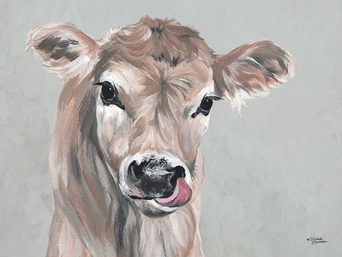 Cutie Patootie Black Ornate Wood Framed Art Print with Double Matting by Norman, Michele