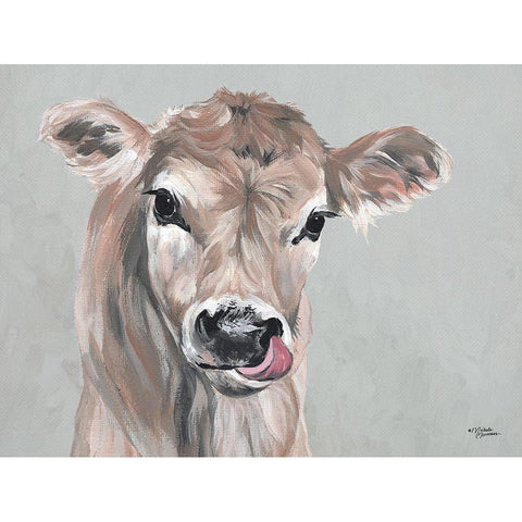 Cutie Patootie Black Modern Wood Framed Art Print with Double Matting by Norman, Michele