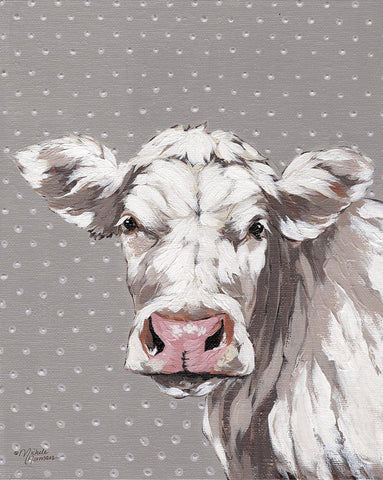 Francine Black Ornate Wood Framed Art Print with Double Matting by Norman, Michele