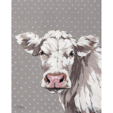 Francine Black Modern Wood Framed Art Print by Norman, Michele