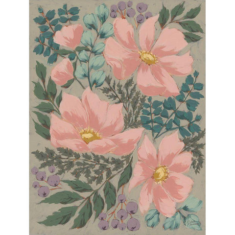 Cosmos Dreams Gold Ornate Wood Framed Art Print with Double Matting by Norman, Michele