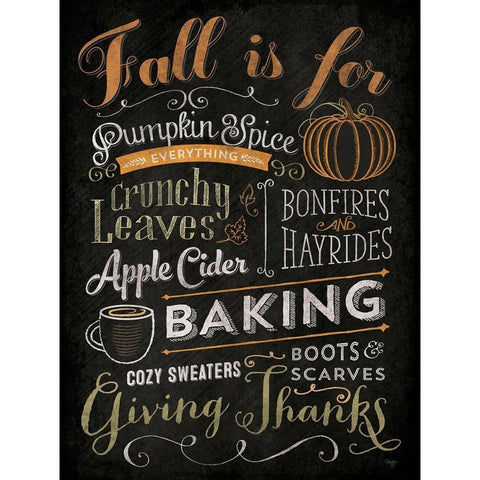 Fall is For White Modern Wood Framed Art Print by Mollie B.