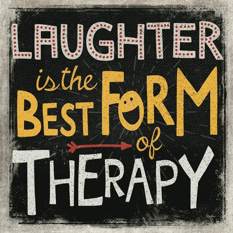 Laughter White Modern Wood Framed Art Print by Mollie B.