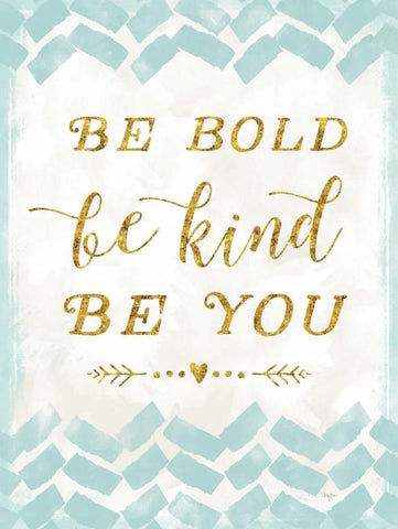 Be Kind Black Ornate Wood Framed Art Print with Double Matting by Mollie B.