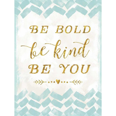 Be Kind White Modern Wood Framed Art Print by Mollie B.
