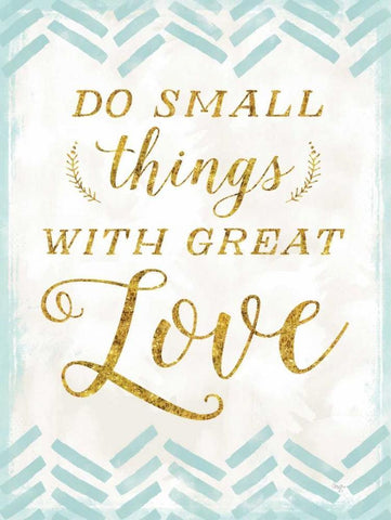 With Great Love Black Ornate Wood Framed Art Print with Double Matting by Mollie B.