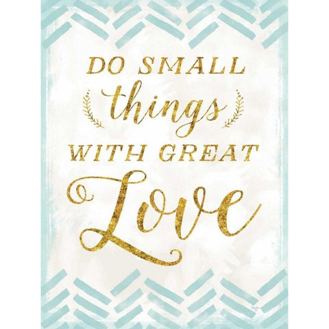 With Great Love Black Modern Wood Framed Art Print by Mollie B.