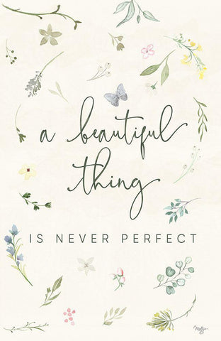 A Beautiful Thing Black Ornate Wood Framed Art Print with Double Matting by Mollie B.